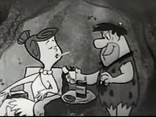 Winston Cigarettes ad with the Flintstones